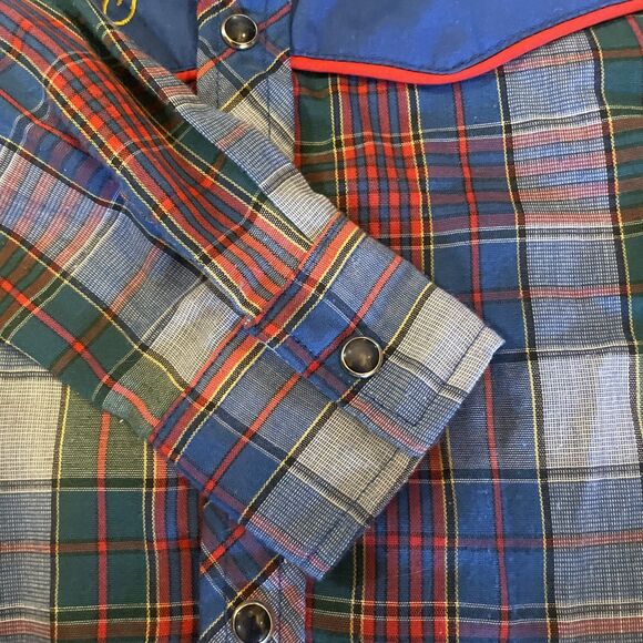 Vintage Texson Western Cowboy Pearl Snap Button Baby Toddler Boys Shirt 2T - Picture 6 of 8